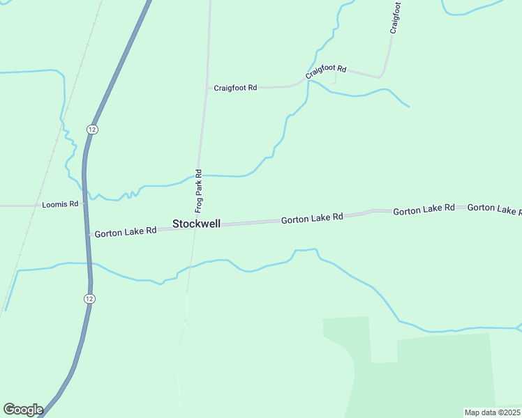 map of restaurants, bars, coffee shops, grocery stores, and more near 7587 Gorton Lake Road in Waterville