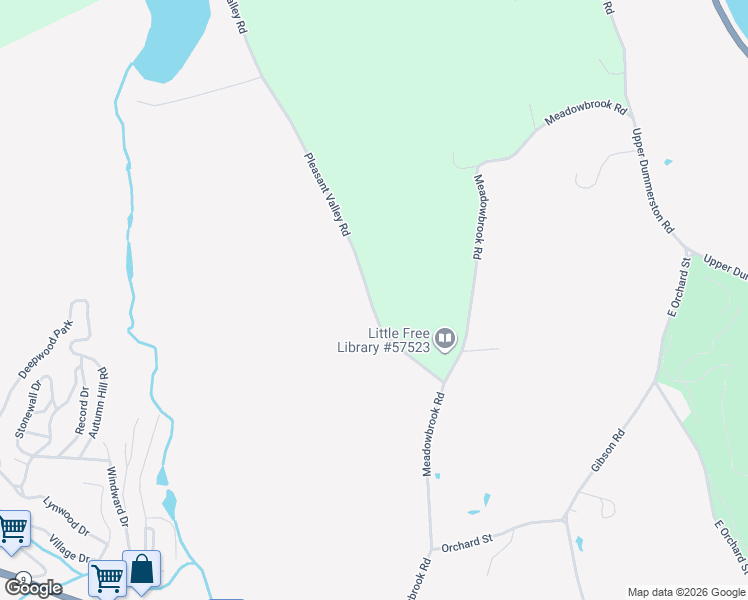 map of restaurants, bars, coffee shops, grocery stores, and more near 131 Pleasant Valley Road in Windham County