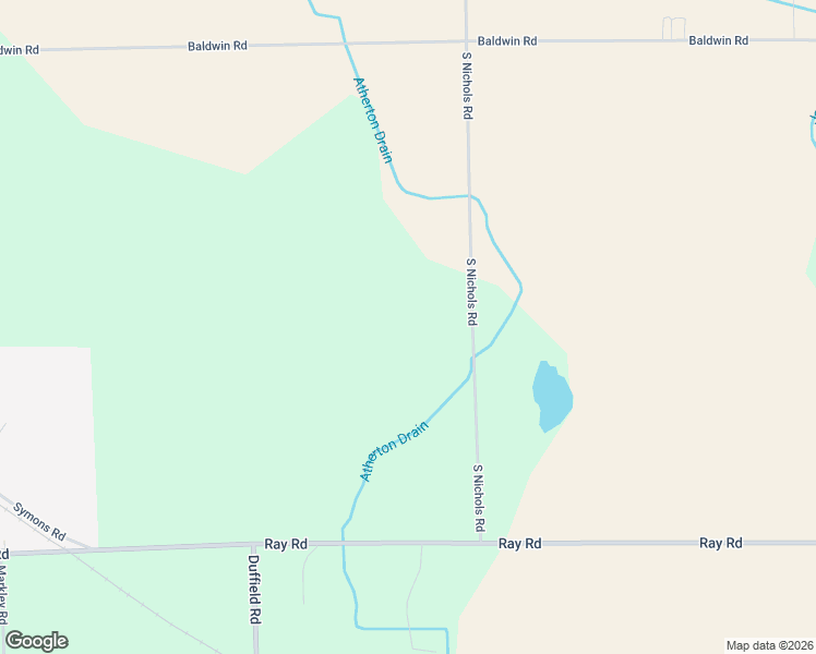 map of restaurants, bars, coffee shops, grocery stores, and more near 10294 South Nichols Road in Gaines