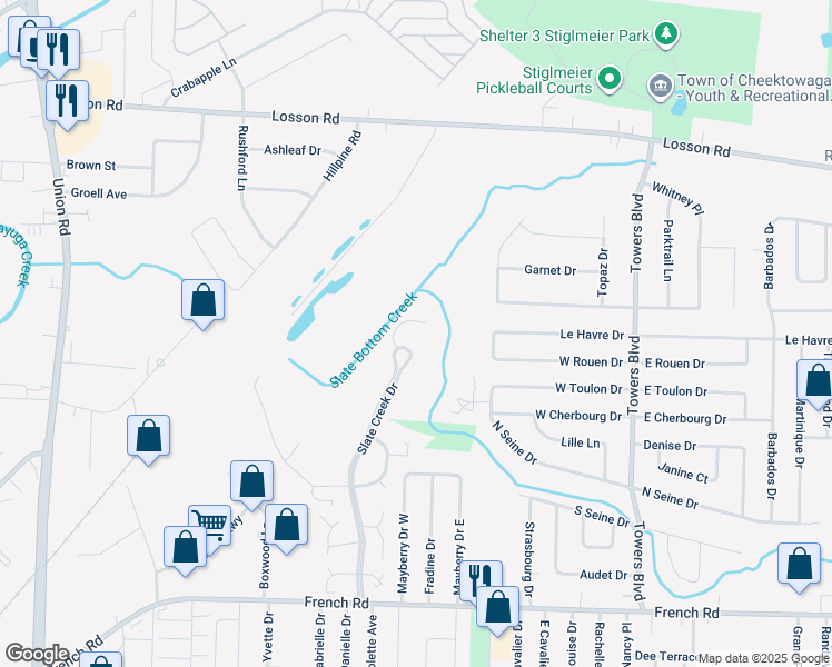 84 Slate Creek Drive, Cheektowaga NY Walk Score