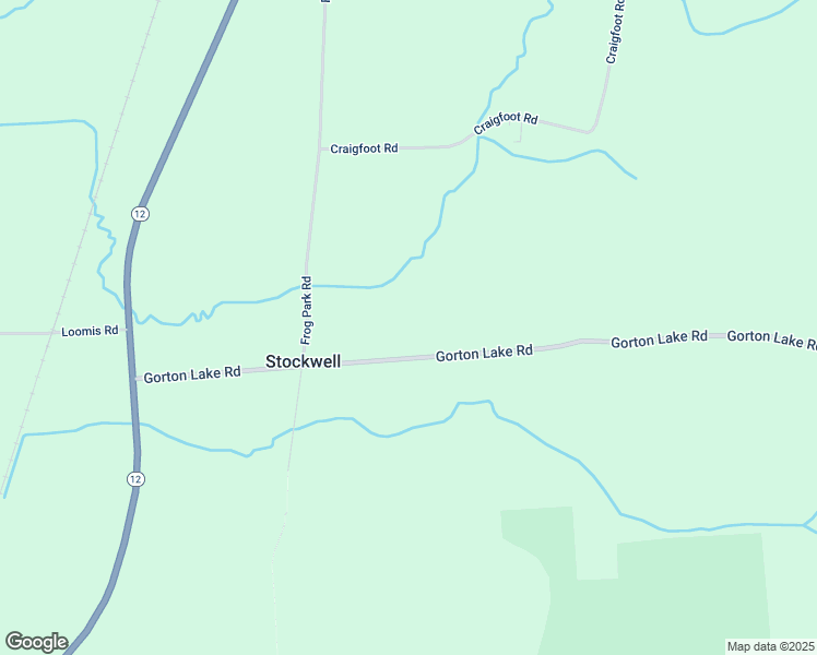 map of restaurants, bars, coffee shops, grocery stores, and more near 7587 Gorton Lake Road in Waterville