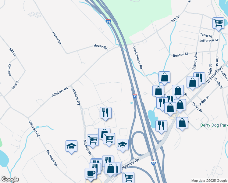 map of restaurants, bars, coffee shops, grocery stores, and more near 15 Appletree Lane in Londonderry