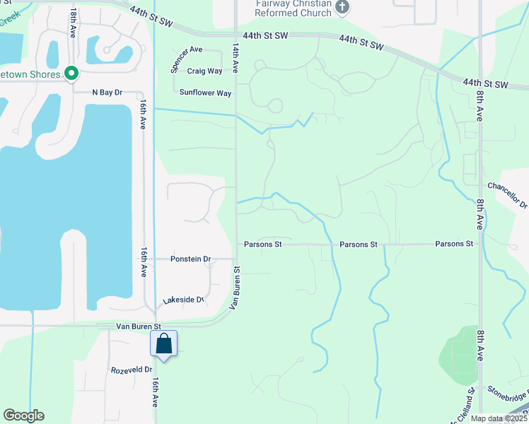 map of restaurants, bars, coffee shops, grocery stores, and more near 6009 Gleneagle Trail in Hudsonville