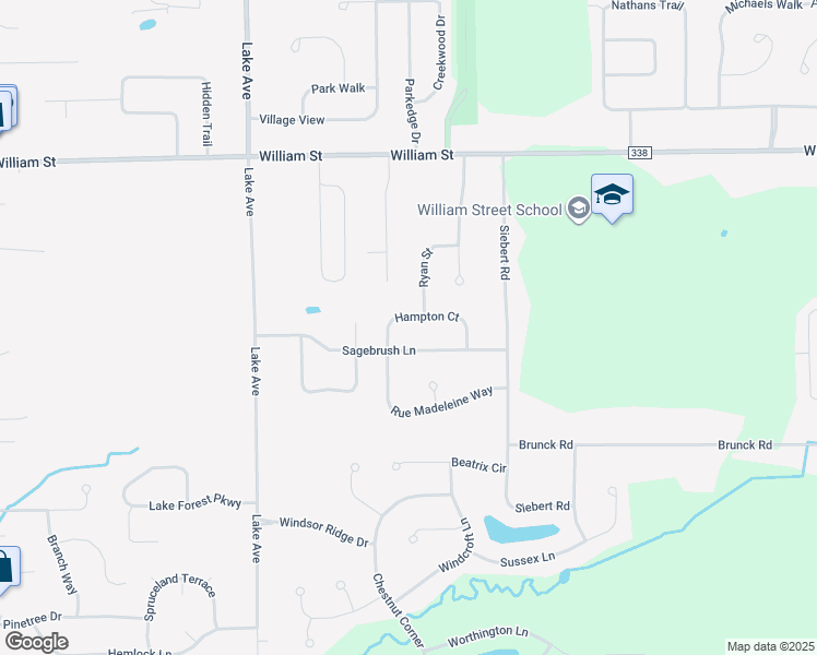 map of restaurants, bars, coffee shops, grocery stores, and more near 25 Hampton Ct in Lancaster