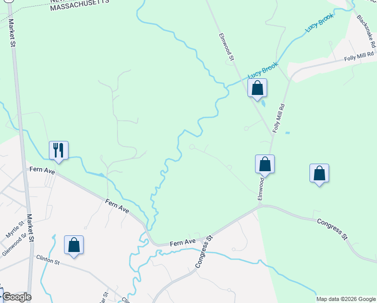 map of restaurants, bars, coffee shops, grocery stores, and more near 26 Back River Road in Amesbury