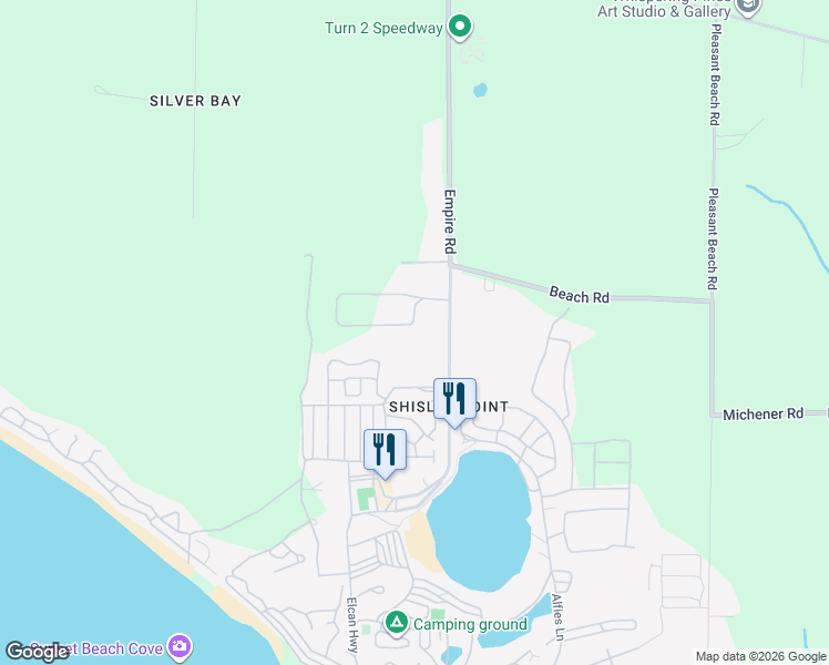 map of restaurants, bars, coffee shops, grocery stores, and more near 4864 Mapleview Crescent in Port Colborne