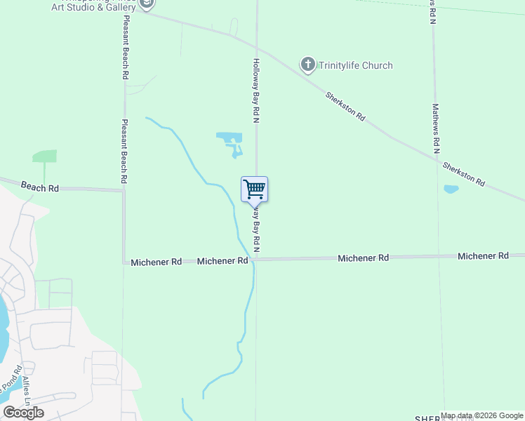 map of restaurants, bars, coffee shops, grocery stores, and more near 30 Holloway Bay Road North in Port Colborne