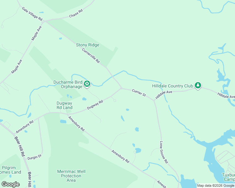 map of restaurants, bars, coffee shops, grocery stores, and more near 21 Dugway Road in Newton