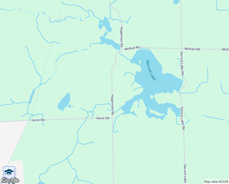 map of restaurants, bars, coffee shops, grocery stores, and more near Hagerman Road in Leonard