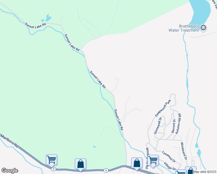 map of restaurants, bars, coffee shops, grocery stores, and more near 321 Sunset Lake Road in Brattleboro