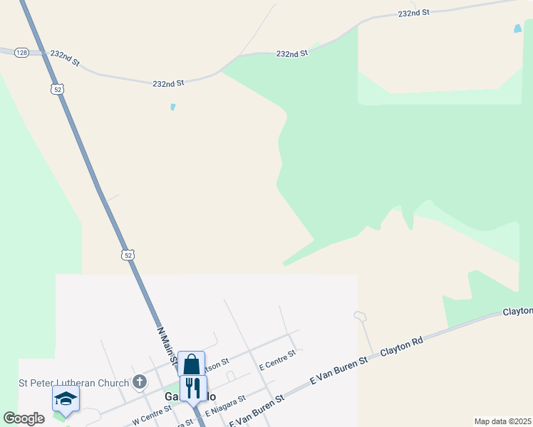 map of restaurants, bars, coffee shops, grocery stores, and more near in Garnavillo