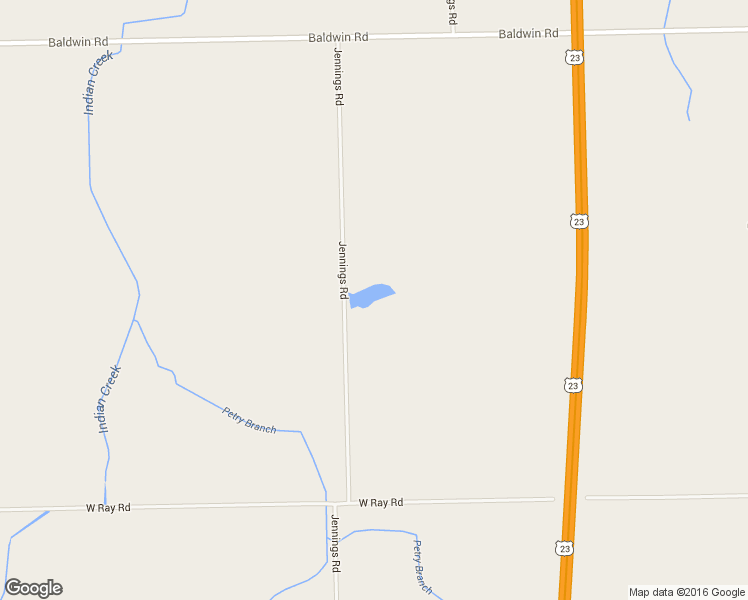 map of restaurants, bars, coffee shops, grocery stores, and more near 10281 Jennings Road in Grand Blanc