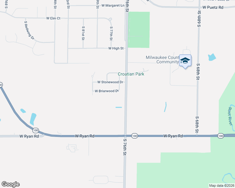 map of restaurants, bars, coffee shops, grocery stores, and more near 7712 Briarwood Drive in Franklin