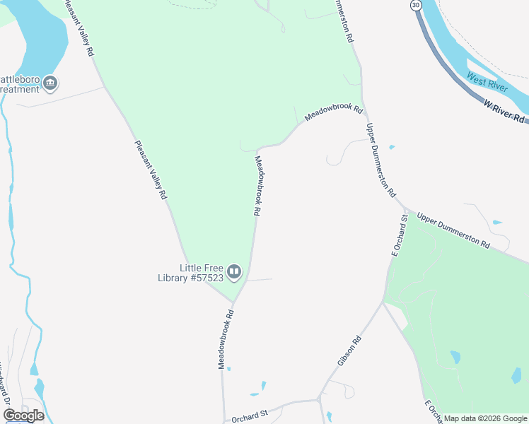 map of restaurants, bars, coffee shops, grocery stores, and more near 759 Meadowbrook Road in West Brattleboro