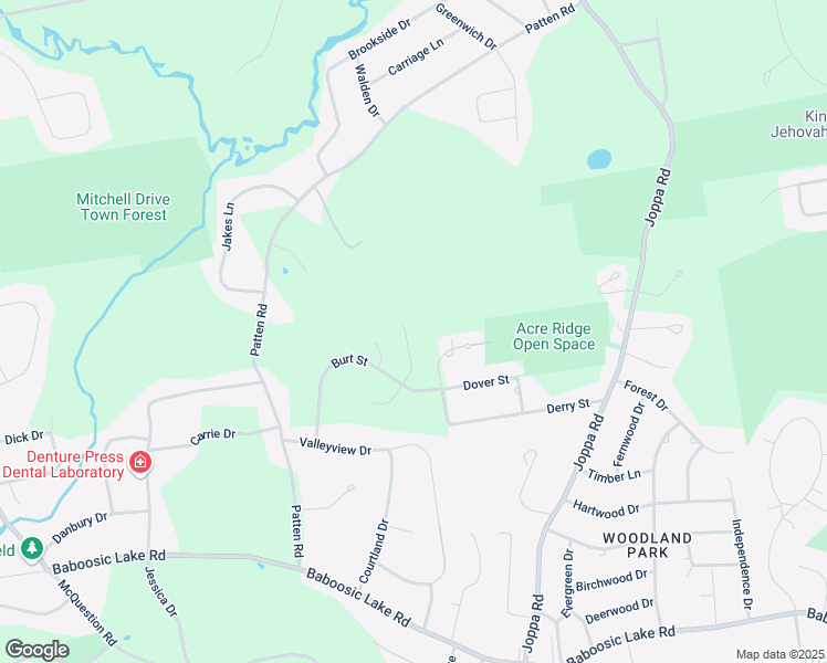 map of restaurants, bars, coffee shops, grocery stores, and more near 17 Friar Tuck Court in Merrimack