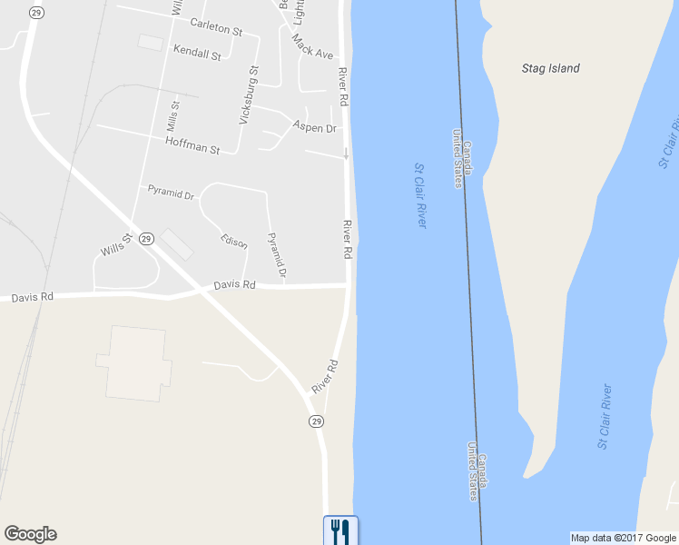 map of restaurants, bars, coffee shops, grocery stores, and more near 2790 River Road in Marysville