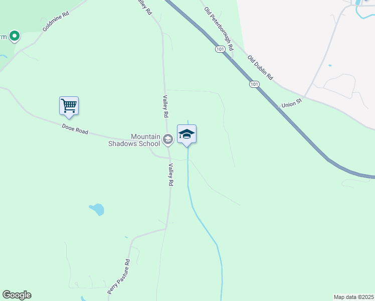 map of restaurants, bars, coffee shops, grocery stores, and more near 149 Valley Road in Dublin