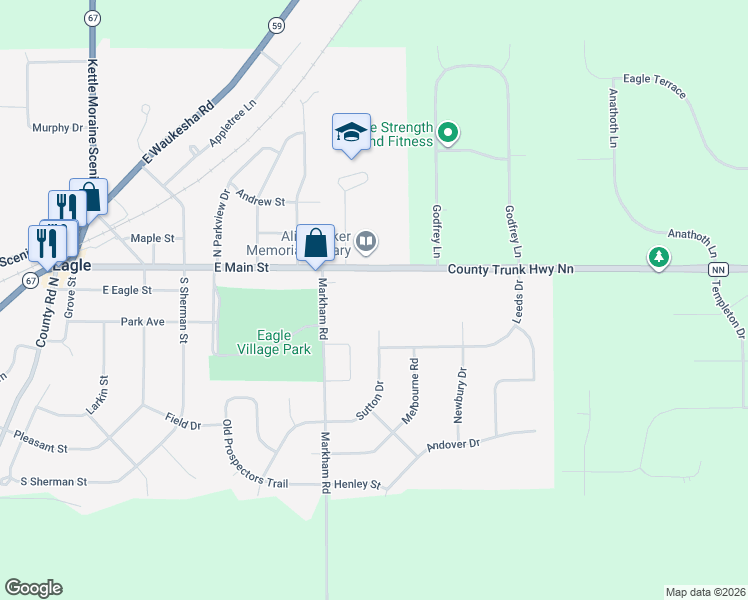 map of restaurants, bars, coffee shops, grocery stores, and more near 807 Leeds Drive in Eagle
