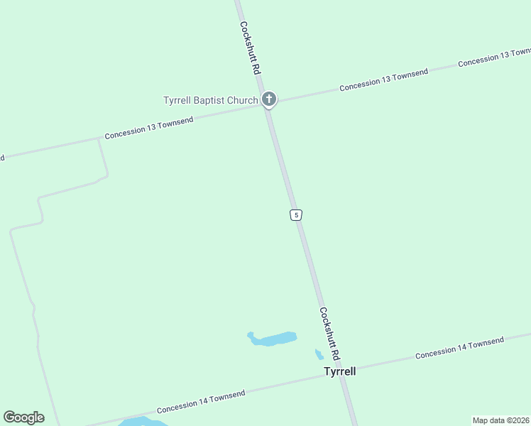 map of restaurants, bars, coffee shops, grocery stores, and more near 1339 Norfolk County Road 5 in Townsend