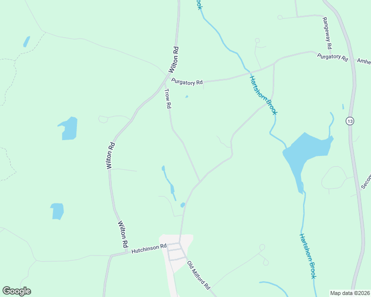 map of restaurants, bars, coffee shops, grocery stores, and more near 6 Trow Road in Mont Vernon