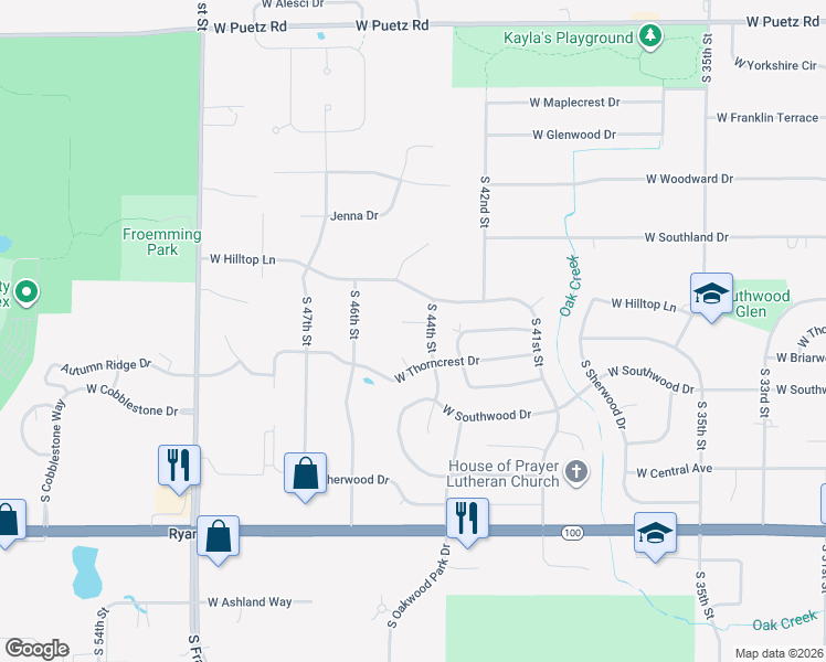 map of restaurants, bars, coffee shops, grocery stores, and more near 4482 Martinton Court in Franklin