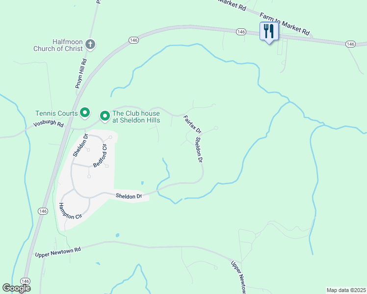 map of restaurants, bars, coffee shops, grocery stores, and more near 8B Winchester Place in Mechanicville