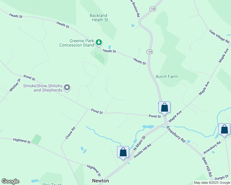 map of restaurants, bars, coffee shops, grocery stores, and more near 8 Sarah's Way in Newton