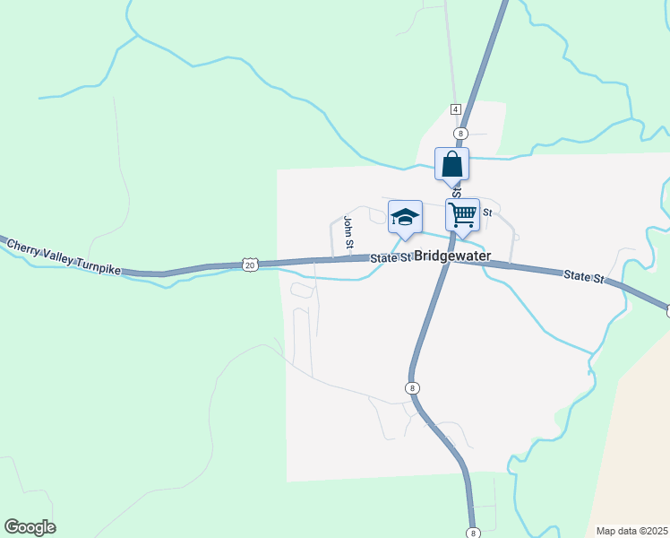 map of restaurants, bars, coffee shops, grocery stores, and more near 9522 U.S. 20 in Cassville