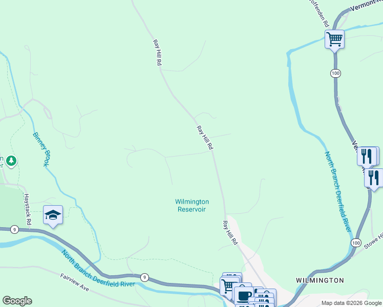 map of restaurants, bars, coffee shops, grocery stores, and more near 25 Wilmington Heights in Wilmington