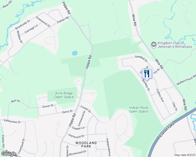 map of restaurants, bars, coffee shops, grocery stores, and more near 98 Donovan Ct in Merrimack