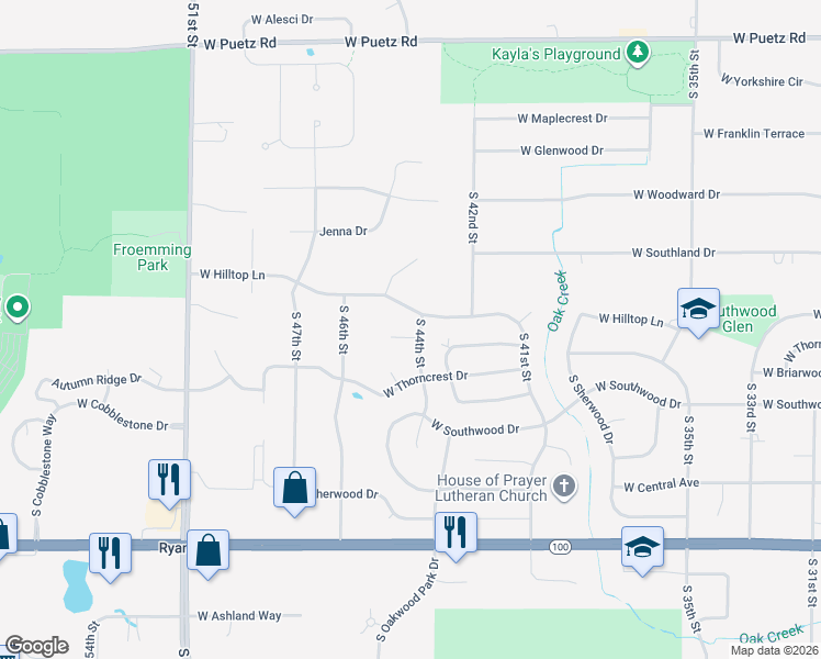 map of restaurants, bars, coffee shops, grocery stores, and more near 4482 Martinton Court in Franklin