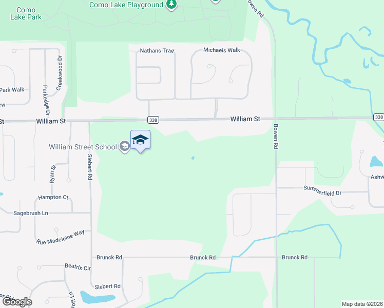 map of restaurants, bars, coffee shops, grocery stores, and more near 5237 William Street in Lancaster