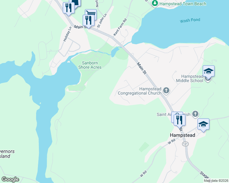 map of restaurants, bars, coffee shops, grocery stores, and more near 6 Westwood Road in Hampstead