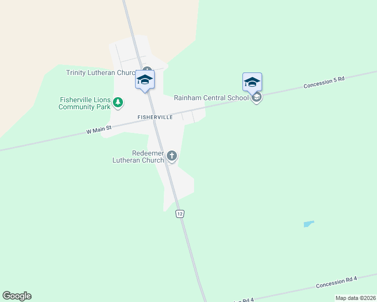 map of restaurants, bars, coffee shops, grocery stores, and more near 23 Erie Avenue South in Haldimand
