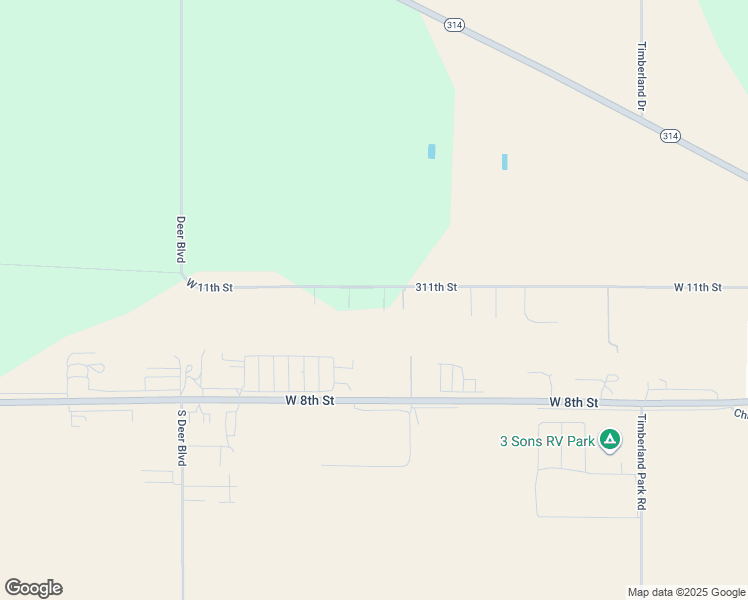 map of restaurants, bars, coffee shops, grocery stores, and more near May Lane in Yankton