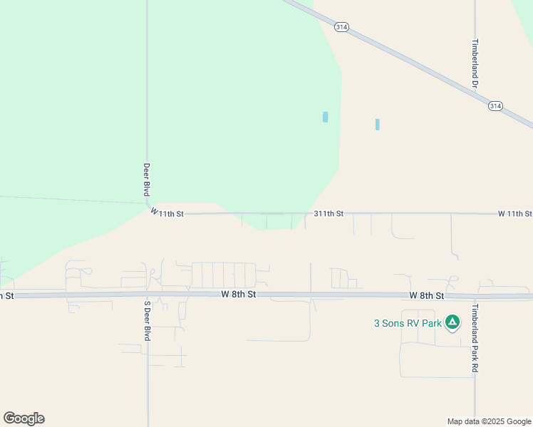 map of restaurants, bars, coffee shops, grocery stores, and more near May Lane in Yankton