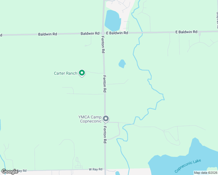 map of restaurants, bars, coffee shops, grocery stores, and more near 10255 Fenton Road in Fenton