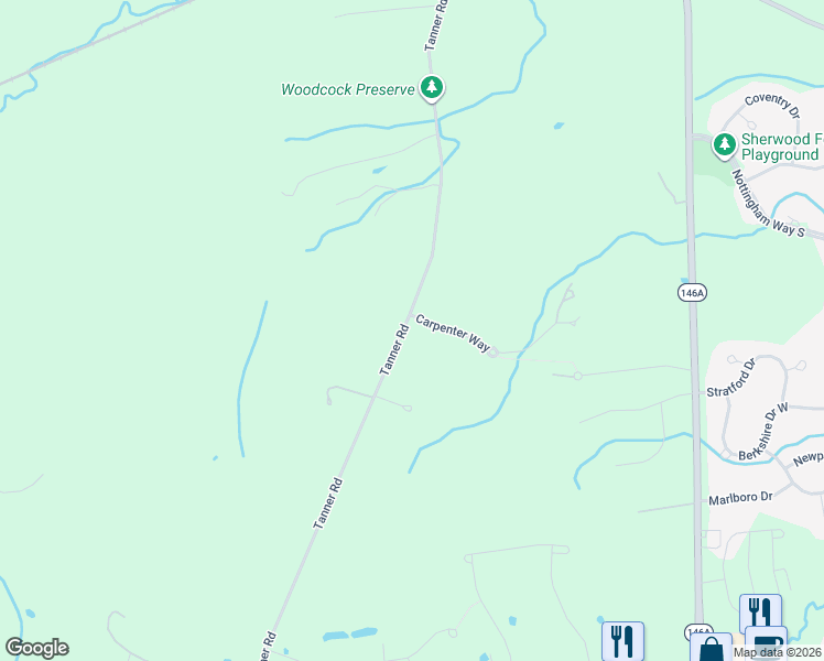 map of restaurants, bars, coffee shops, grocery stores, and more near 1 Carpenter Way in Saratoga County