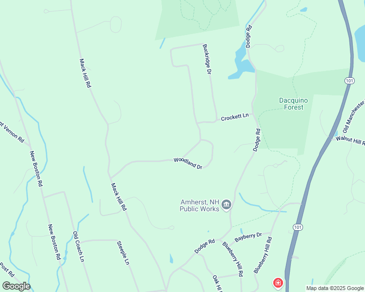 map of restaurants, bars, coffee shops, grocery stores, and more near 4A Buckridge Drive in Amherst
