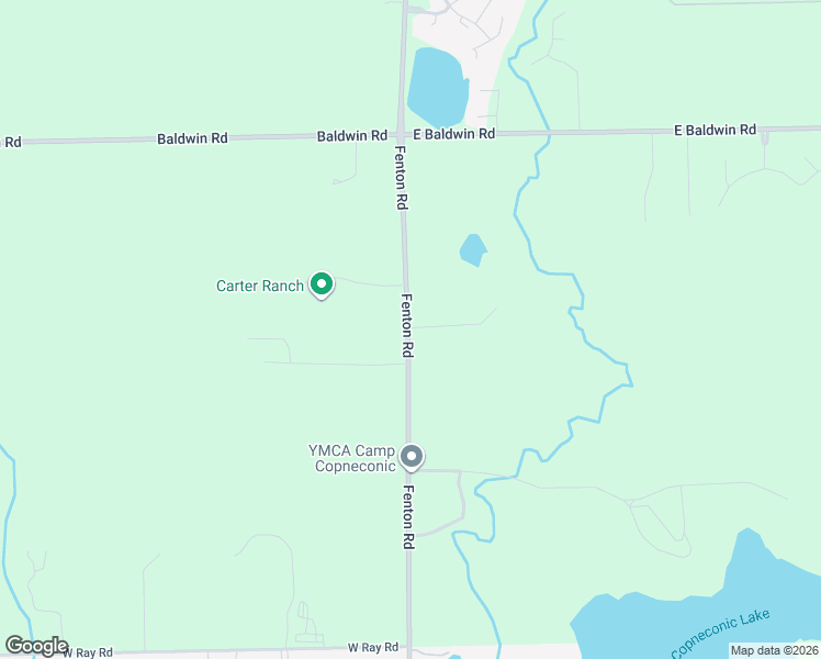 map of restaurants, bars, coffee shops, grocery stores, and more near 10255 Fenton Road in Fenton
