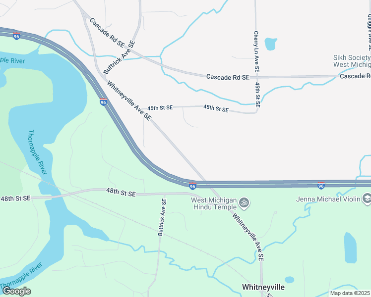 map of restaurants, bars, coffee shops, grocery stores, and more near 4624 Whitneyville Avenue Southeast in Ada