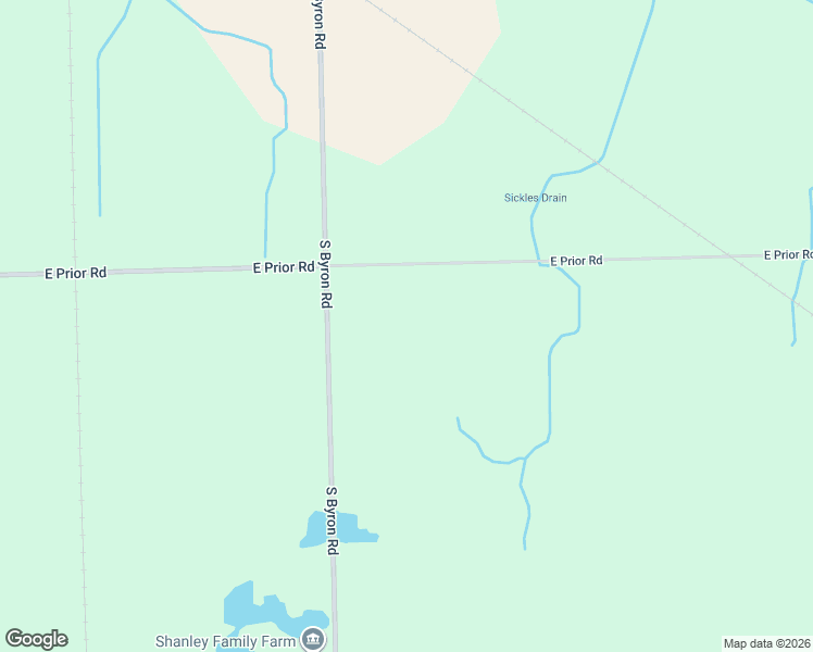 map of restaurants, bars, coffee shops, grocery stores, and more near 11000-11484 East Prior Road in Durand