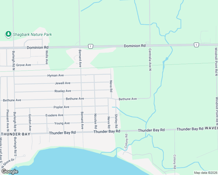 map of restaurants, bars, coffee shops, grocery stores, and more near 2985 Riselay Avenue in Fort Erie