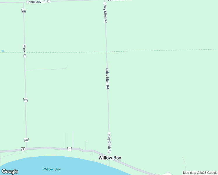 map of restaurants, bars, coffee shops, grocery stores, and more near 12550 Daley Ditch Road in Niagara Regional Municipality