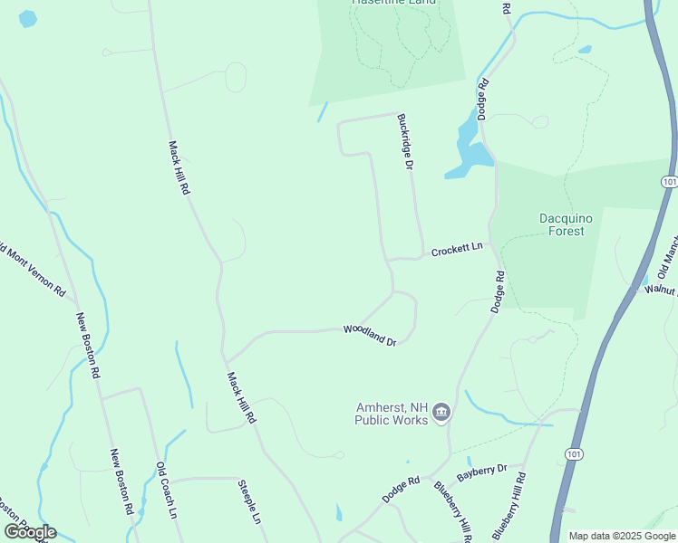 map of restaurants, bars, coffee shops, grocery stores, and more near 4A Buckridge Drive in Amherst