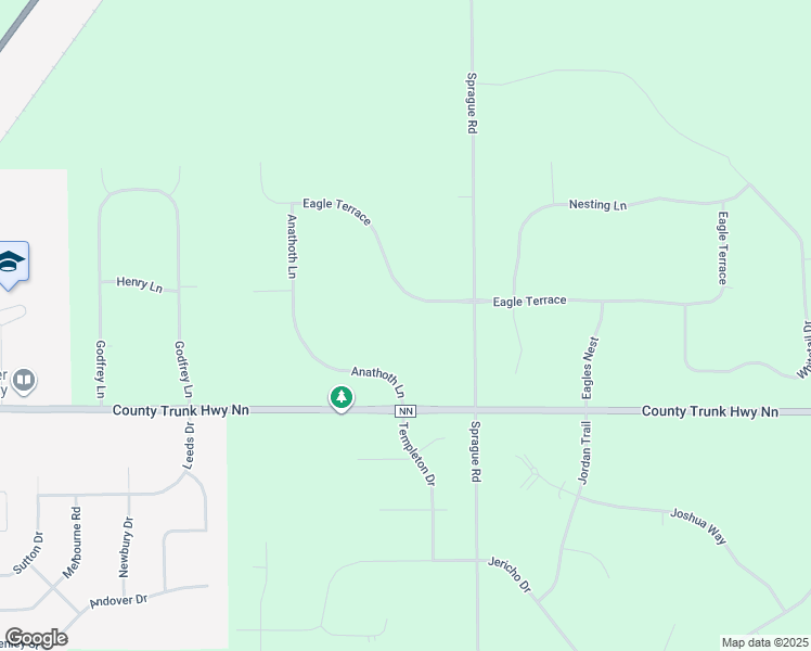map of restaurants, bars, coffee shops, grocery stores, and more near S89W35121 Eagle Terrace in Eagle