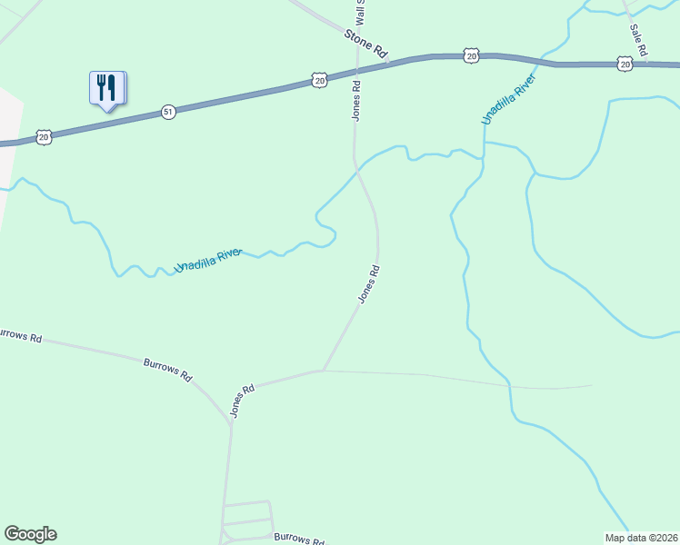 map of restaurants, bars, coffee shops, grocery stores, and more near 243 Jones Road in West Winfield