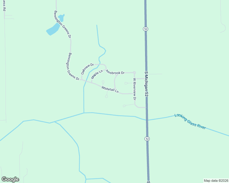 map of restaurants, bars, coffee shops, grocery stores, and more near 3143 Whitetail Lane in Owosso