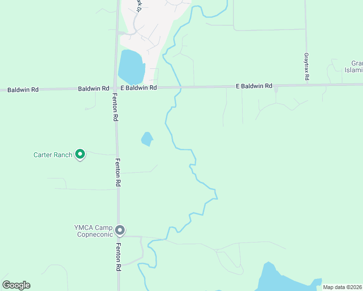 map of restaurants, bars, coffee shops, grocery stores, and more near 1011 East Baldwin Road in Grand Blanc
