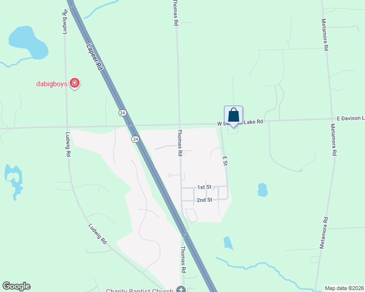 map of restaurants, bars, coffee shops, grocery stores, and more near 3848 Thomas Road in Oxford